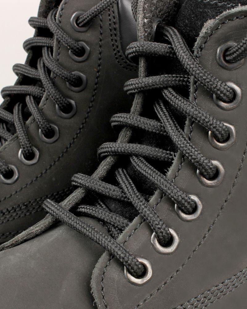 Round and thick laces, coal black - 2