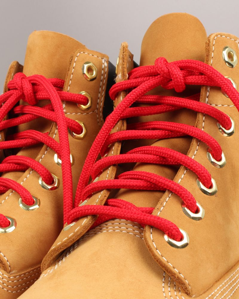 Round and thick laces, chilli red - 3