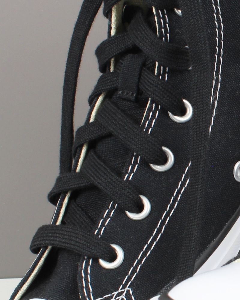 Flat and wide laces, black liquorice - 4