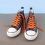 Lacets plats, orange sanguine - 4