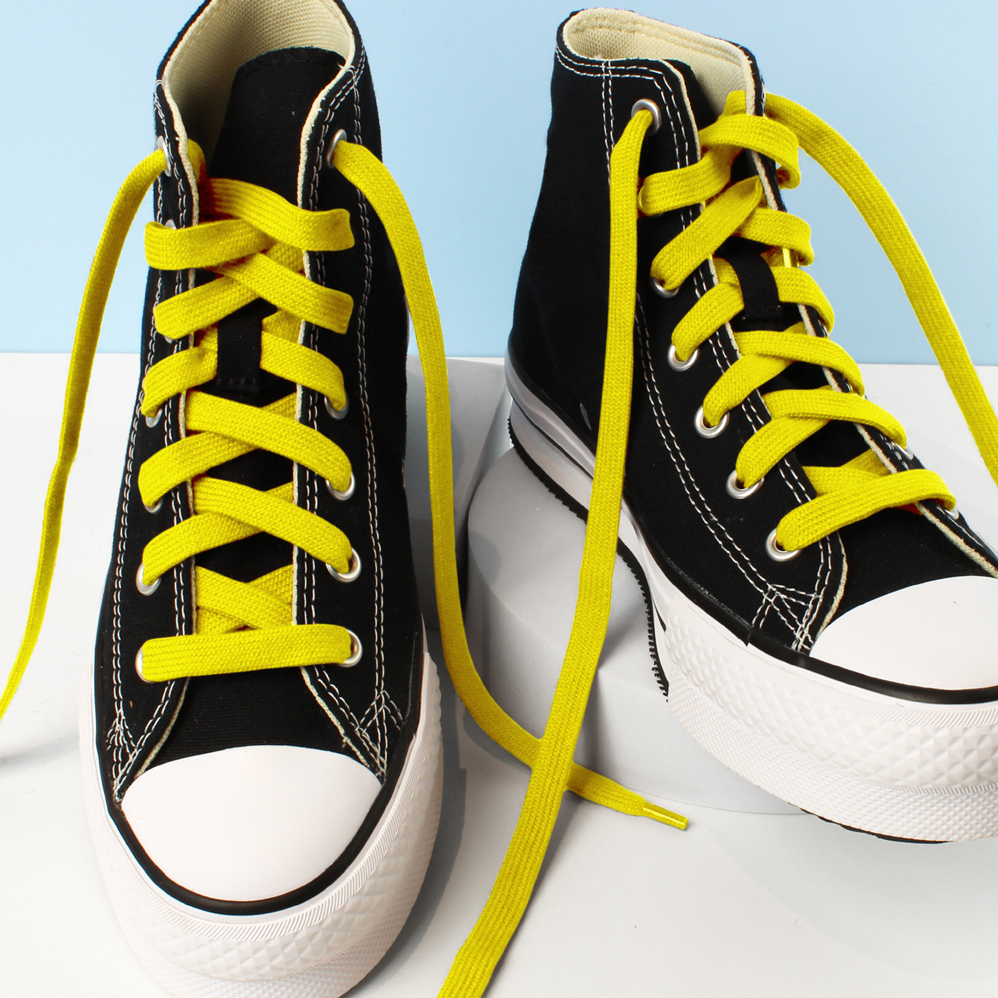 Flat and wide laces, Yellow cocktail - 2